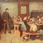 04.ANKER (Albert), Le maître d'école et sa classe (1848)